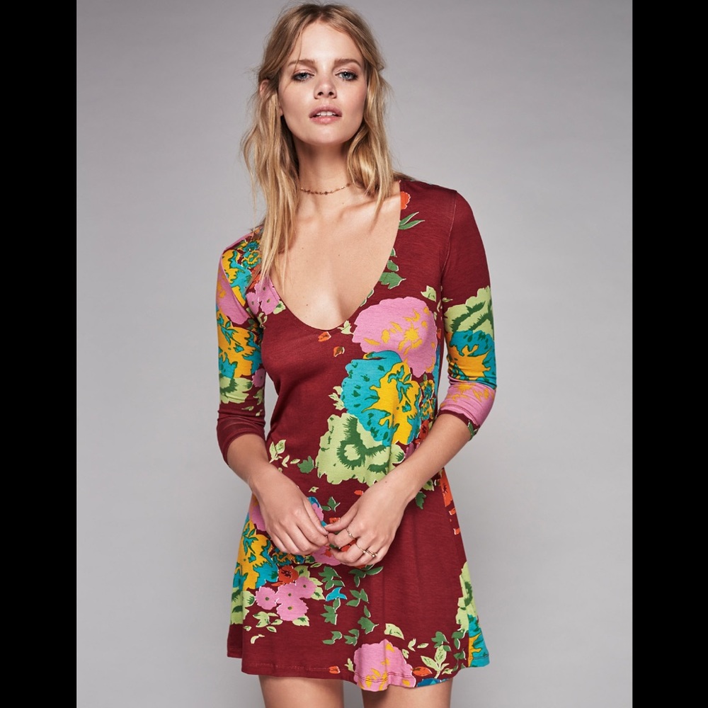 Free People Gardner Printed Mini Dress